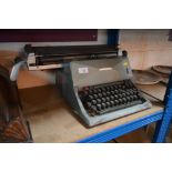 A vintage Olivetti typewriter