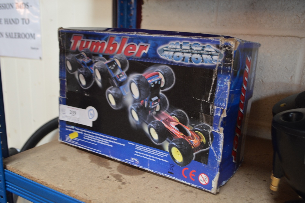 A boxed toy Tumbler radio controlled car