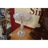 A good quality cut glass table lamp