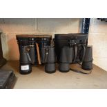 A pair of regent 10 x 50 binoculars; and a pair of