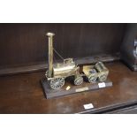 A brass model of Stephenson's Rocket