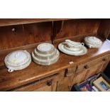 A collection of Aynsley "Henley" patterned dinnerw