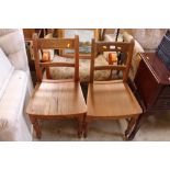 Two bar back chairs