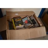 A box of various books - some relating to photogra