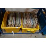 Tow boxes of various records