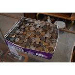 A tin of various coinage