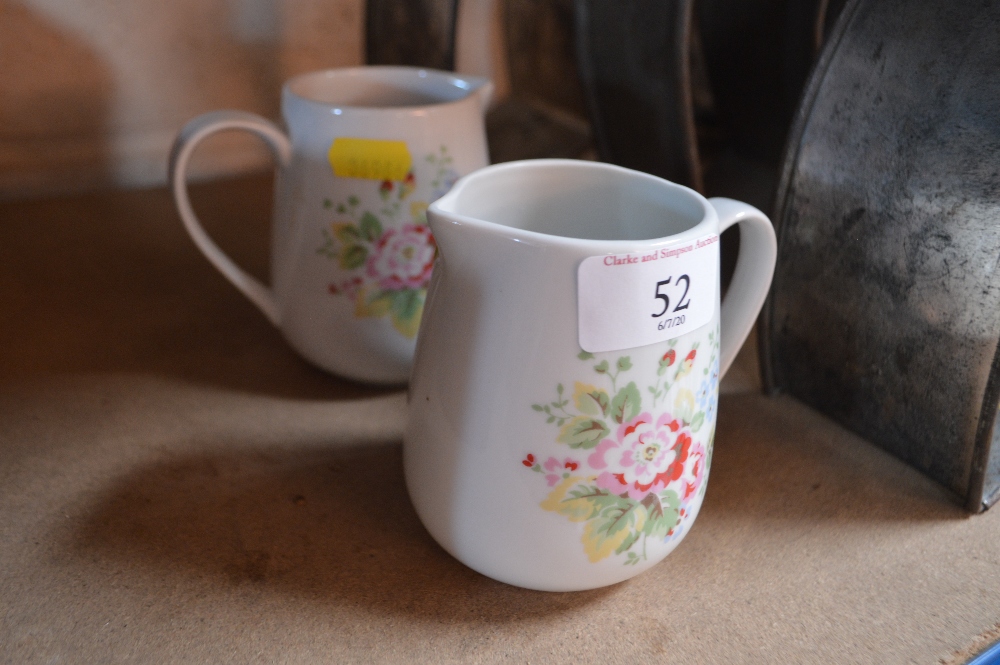 Two Cath Kidston floral decorated jugs