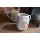 Two Cath Kidston floral decorated jugs