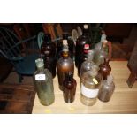 A collection of various chemist bottles