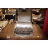 A Triumph portable typewriter
