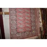 Four Persian style rugs measuring 4" x 2'3"