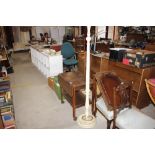 A drop leaf tea trolley; together with a standard