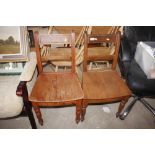 Two bar back chairs