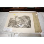 John Sell Cotman, etching of "The Judgement of Mid