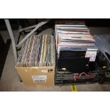 Two boxes of LPs