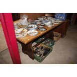 An oak refectory table