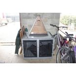 A Trans Canine Landrover dog cage