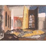 John Piper, limited edition embroidery, Coventry Cathedral 1940, designed and woven by J & J Cash