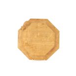 A Mouseman of Kilburn cheeseboard, of octagonal form 19cm