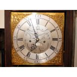 An 18th Century cottage long case clock, the brass and steel dial inscribed, Robert Thompson