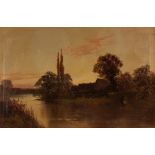 Francis E Jamieson 1895 -1950, "View on the Lower Reaches of The Thames", oil on canvas signed