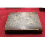 1798 The History of Framlingham, calf leather over marblised boards, lacking plate of Saxtead