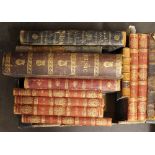 Thirteen volumes of antiquarian leather bound music scores