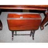 A Victorian walnut Sutherland tea table