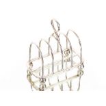 A silver four division toast rack, by The Goldsmiths & Silversmiths Co. Sheffield 1919