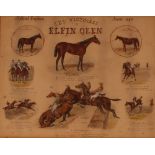 V.J.Collinson,  eight vignettes of horses and horse racing, watercolours each signed or initialled