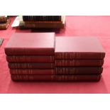 The Works of Tennyson, Eversley edition nine volumes, signed presentation by Hallam Tennyson