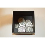 A box of American coinage
