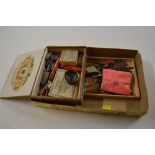A box of artists material to include sealing wax