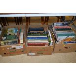 Three boxes of books