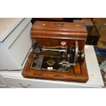 A Frister Rossmann hand sewing machine