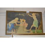 After Sir William Russell Flint, a coloured print