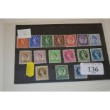 1952 Queen Elizabeth II mounted mint set, excludin