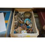 A box of costume jewellery