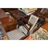 A pair of reproduction mahogany carver chairs and