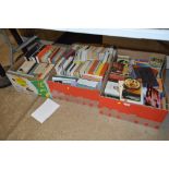 Three boxes of various books