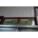 Two framed hunting prints