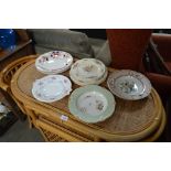 A quantity of dinner plates and bowls