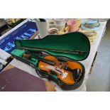 A violin in carrying case