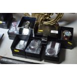 Seven boxed wrist watches