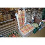 A quantity of curtains and matching blinds etc.