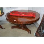 A Victorian mahogany circular topped table