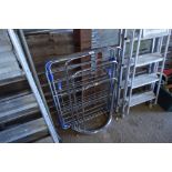 A towel rail; together with a clothes airer