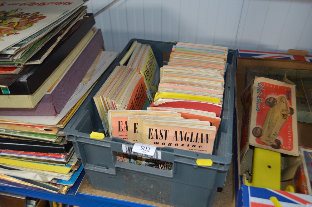 A box of East Anglian magazines