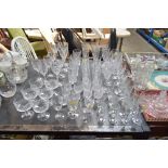 A quantity of various glassware