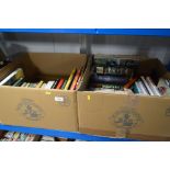 Two boxes of books
